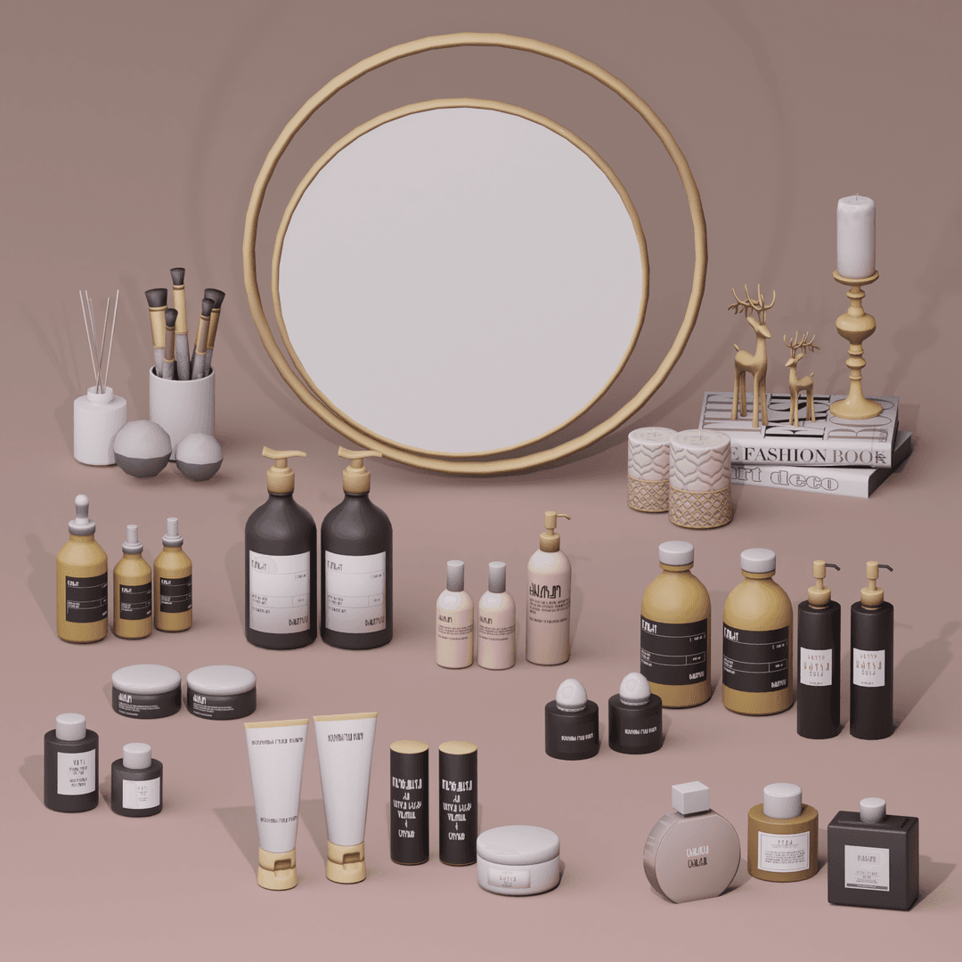Набор декора Simlish Cosmetic Clutter Set